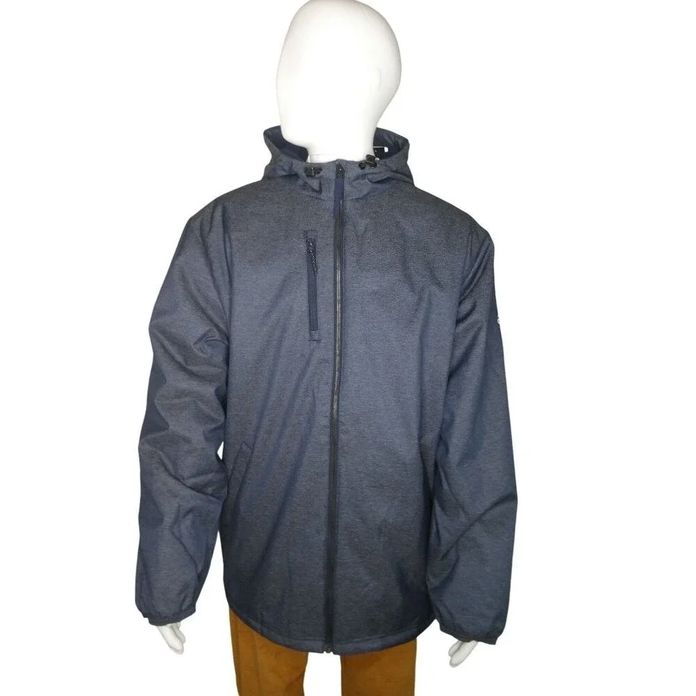 Adidas Men's GB OTRWR Jacket BV3958 Navy – Weatherproof, Hooded, Full‎ Zip, S